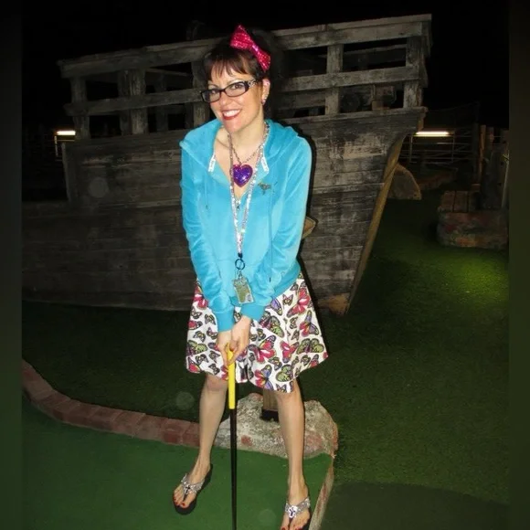 🦋 HARD TO FIND Victoria’s Secret Love Pink Gold Sequin and Teal Velvet Hoodie - Picture 4 of 8